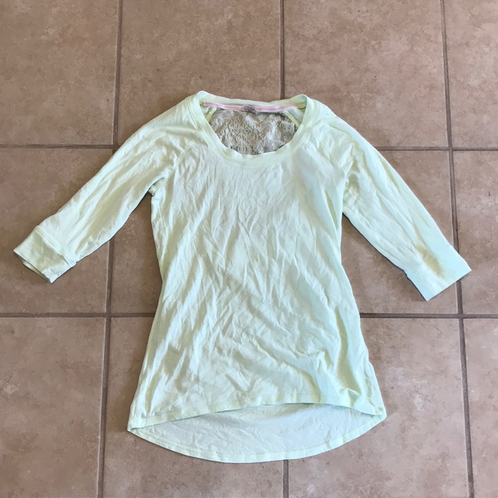 Light Lime Green Shirt w/ Lace!